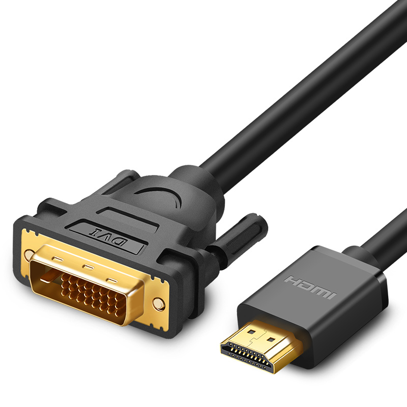 Ugreen bi-directional cable HDMI - DVI 2m black (HD106) - B2B  wholesaler.hurtel.com